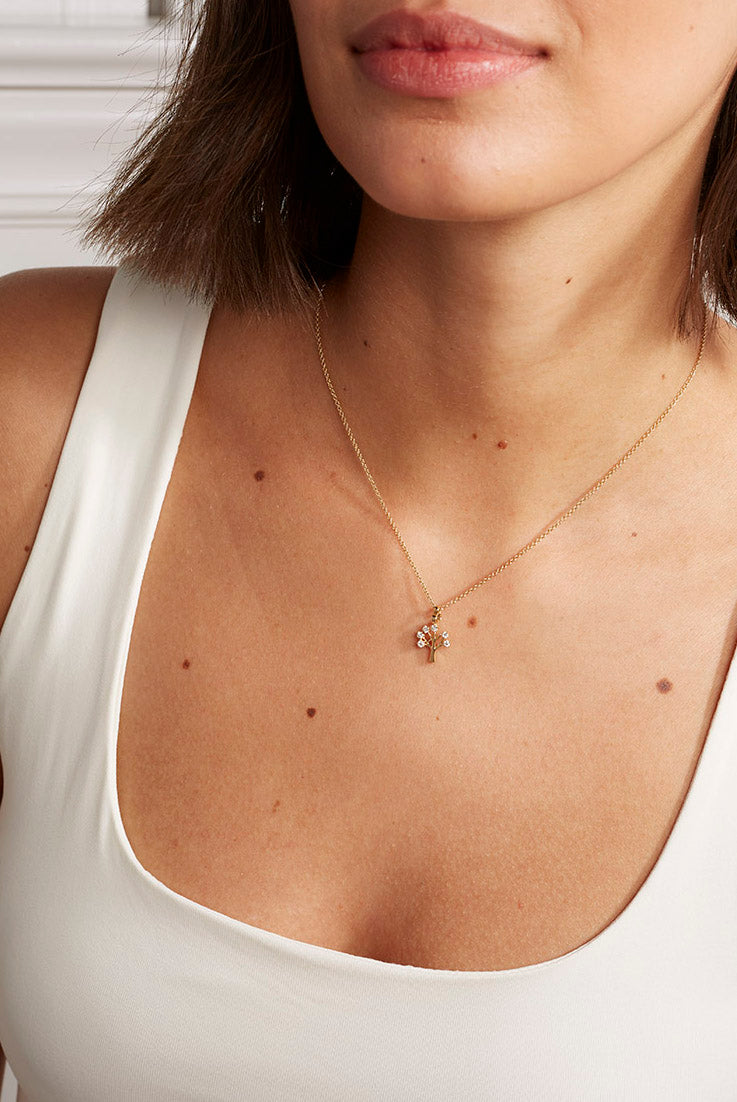 tree of life charm on model