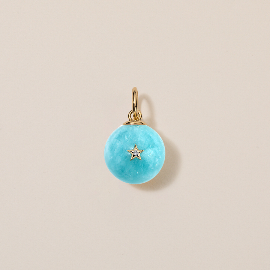 Morning Star Charm | Amazonite