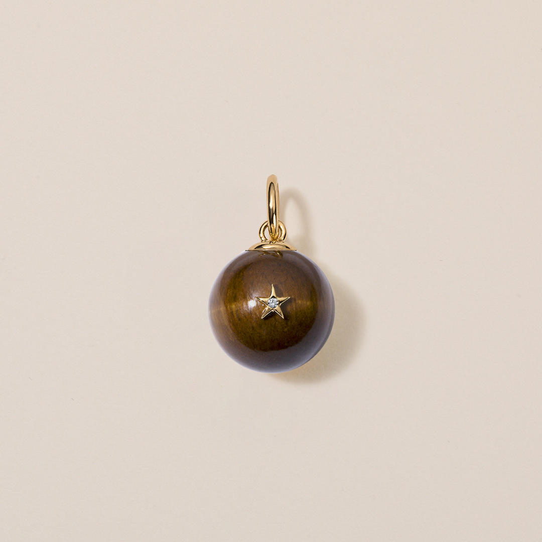 Morning Star Charm | Tiger's Eye
