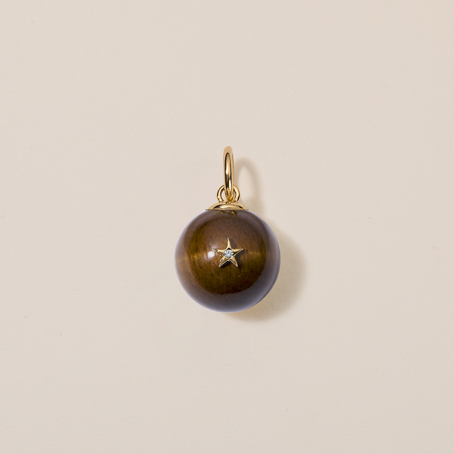Morning Star Charm | Tiger's Eye