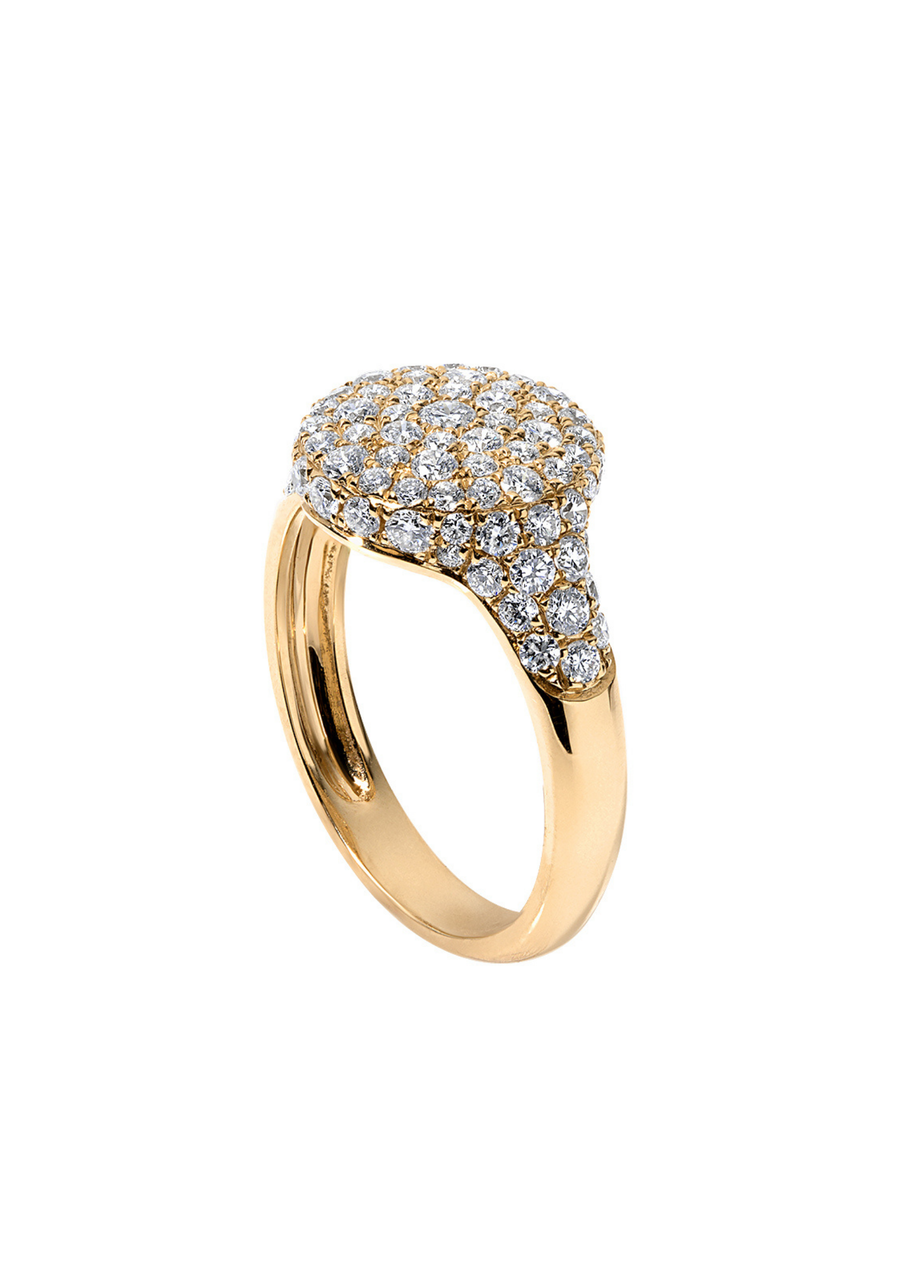 'Sugar' Pinky Signet | Diamond