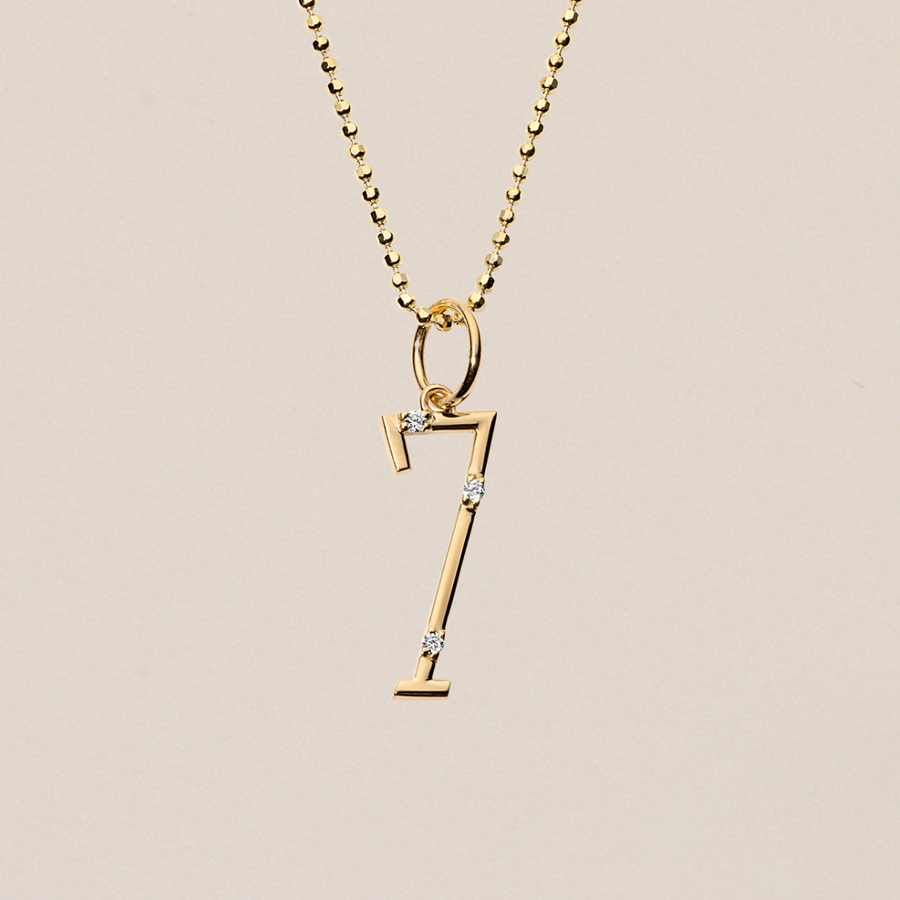 Diamond 'Number' Charm