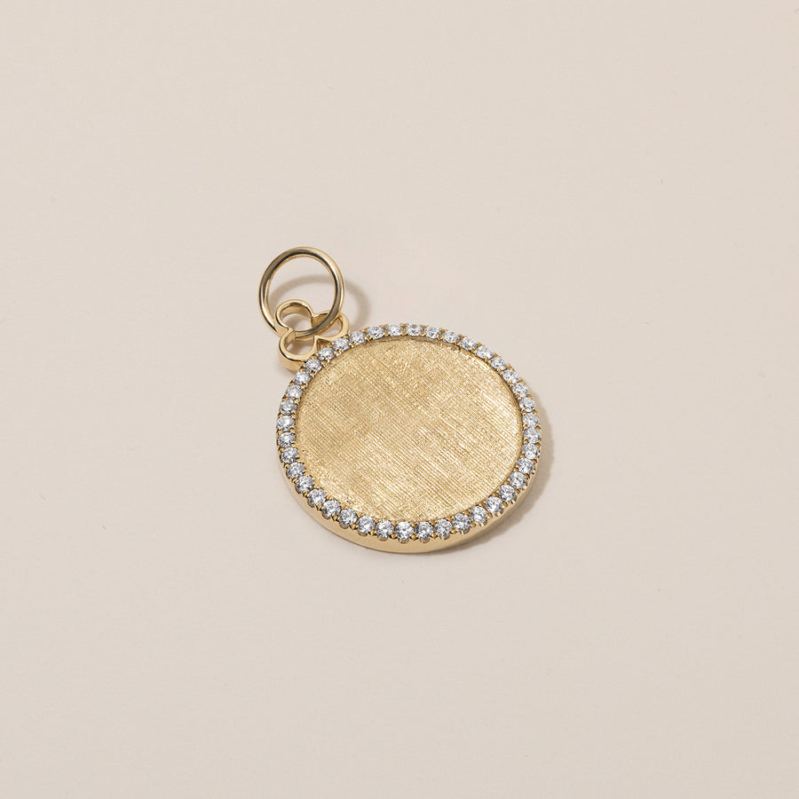 Classic 'Disc' Charm | Diamonds