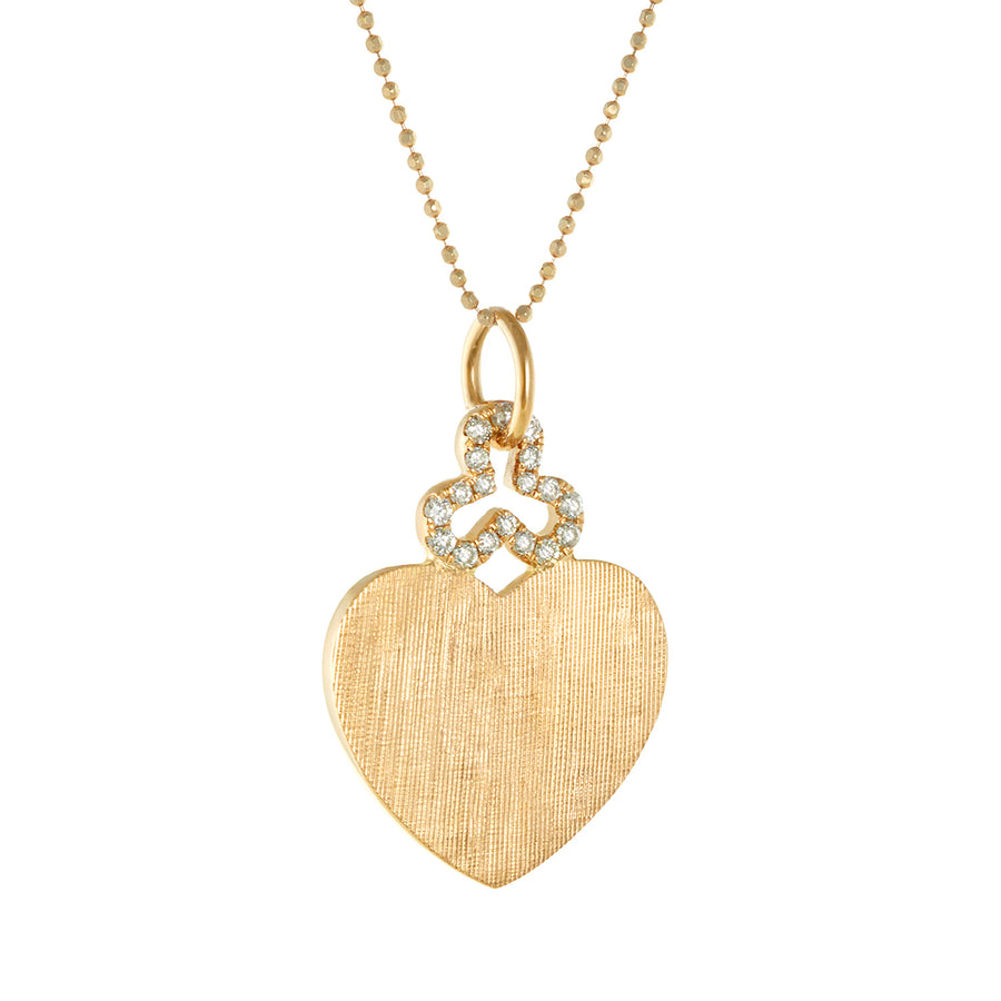 Diamond Heart Charm in 18k Gold | Florentine