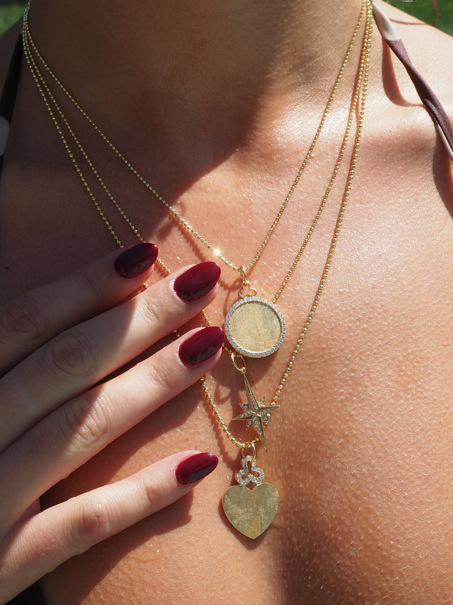 Classic 'Disc' Charm | Diamonds
