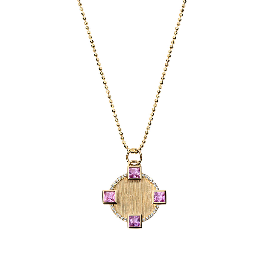 Pink Sapphire 'Club' Charm