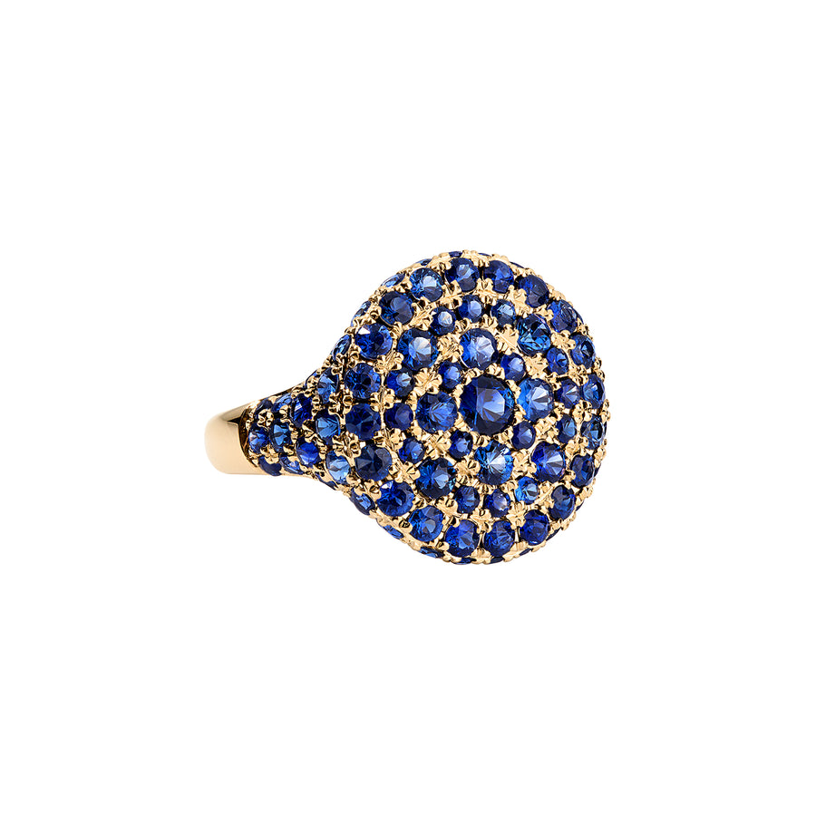 'Sugar Mamma' Signet Ring | Blue Sapphires