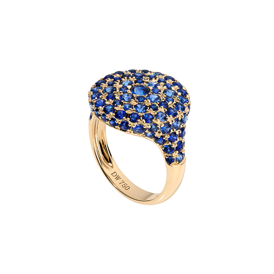 'Sugar Mamma' Signet Ring | Blue Sapphires