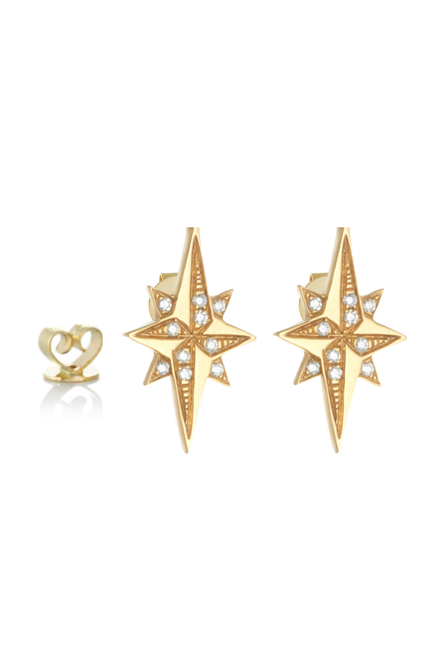 Our Mini Stellar Studs feature white diamonds, capturing the brilliance of the stars and adding a touch of celestial glamour to any necklace. The perfect small, yet substantial, gift for someone extra special.  Crafted with meticulous precision, the Stellar Pendant Charm features a delicate design adorned with brilliant round-cut diamonds. These diamonds, carefully selected for their exceptional sparkle, create a captivating display of light with every movement. 