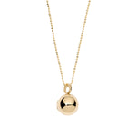 gold ball necklace in 18k gold