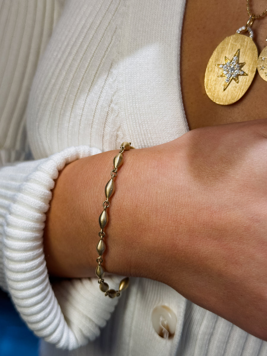 'Lillian' Gold Link Bracelet