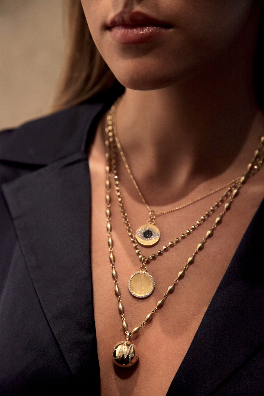 Classic 'Disc' Charm | Diamonds