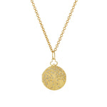 diamond tree of life locket necklace in 18k gold