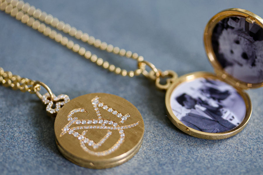Medium 'Diamond Trefoil' Locket
