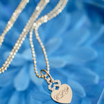 Mini Diamond 'Heart' Charm Pendant in 18k Gold 