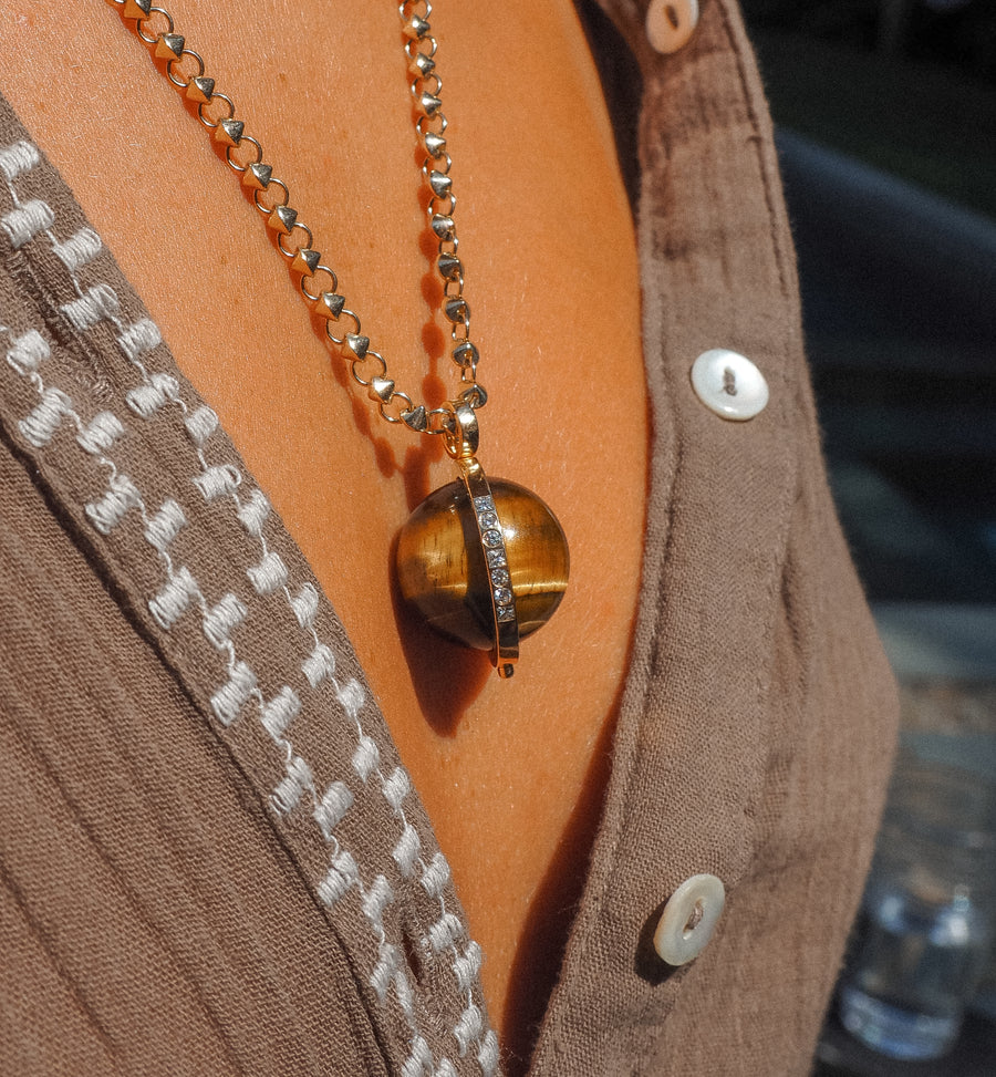 Tiger's Eye 'Cosmic Spinner' Charm