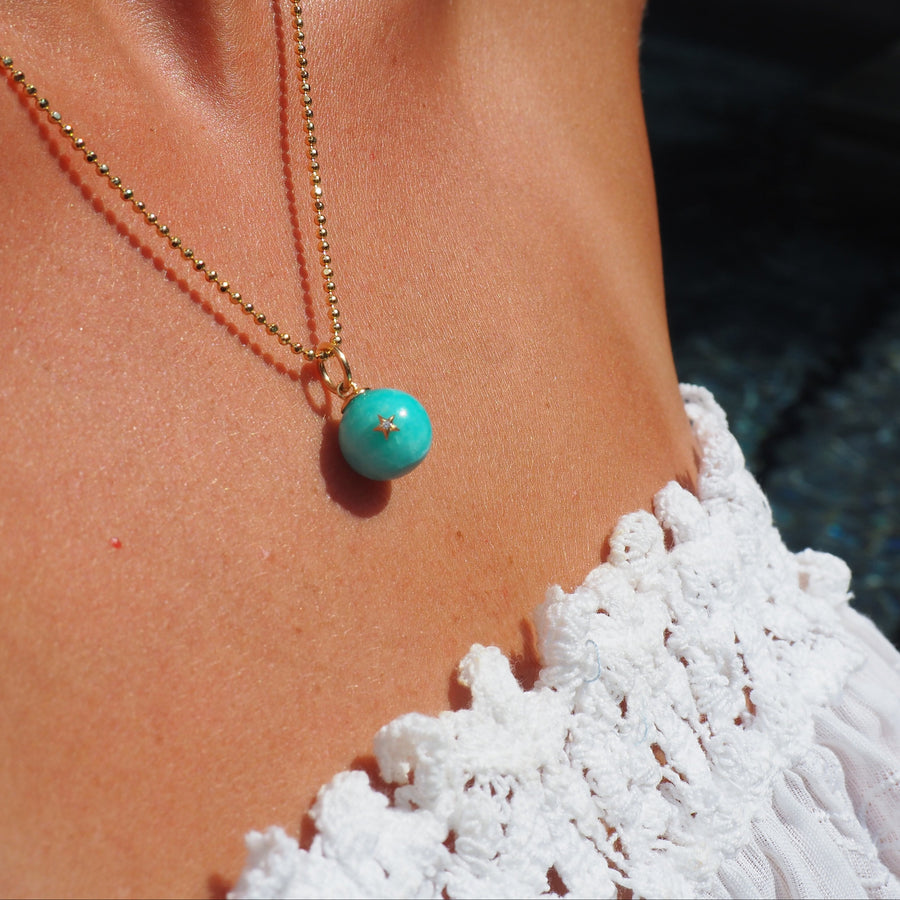 Morning Star Charm | Amazonite