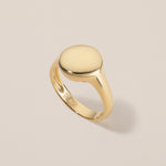 halo 18k gold pinky ring 