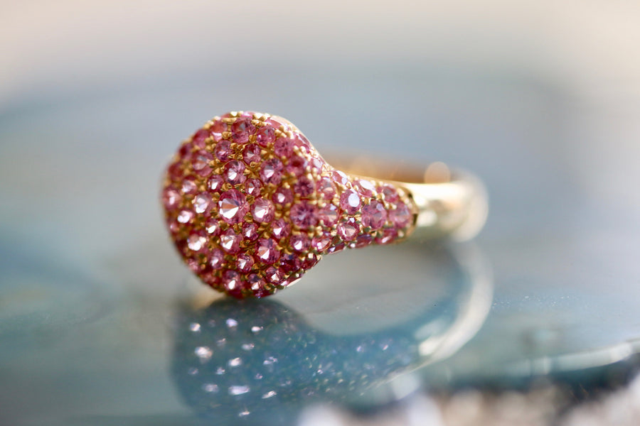 'Sugar' Pinky Signet | Pink Sapphire