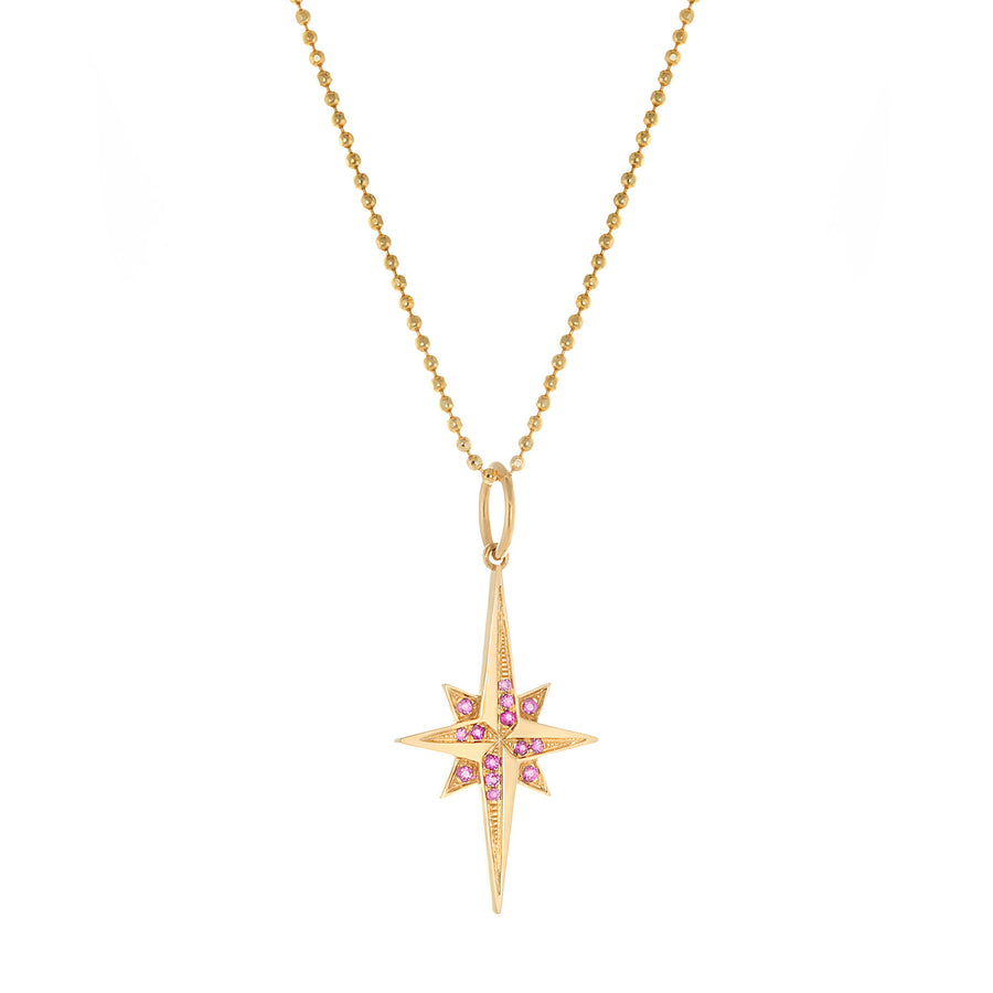 Pink Sapphire Classic 'Stellar' Charm in 18k Gold