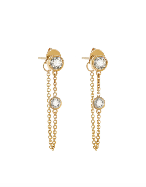 Classic Chain Earrings in 14k Gold