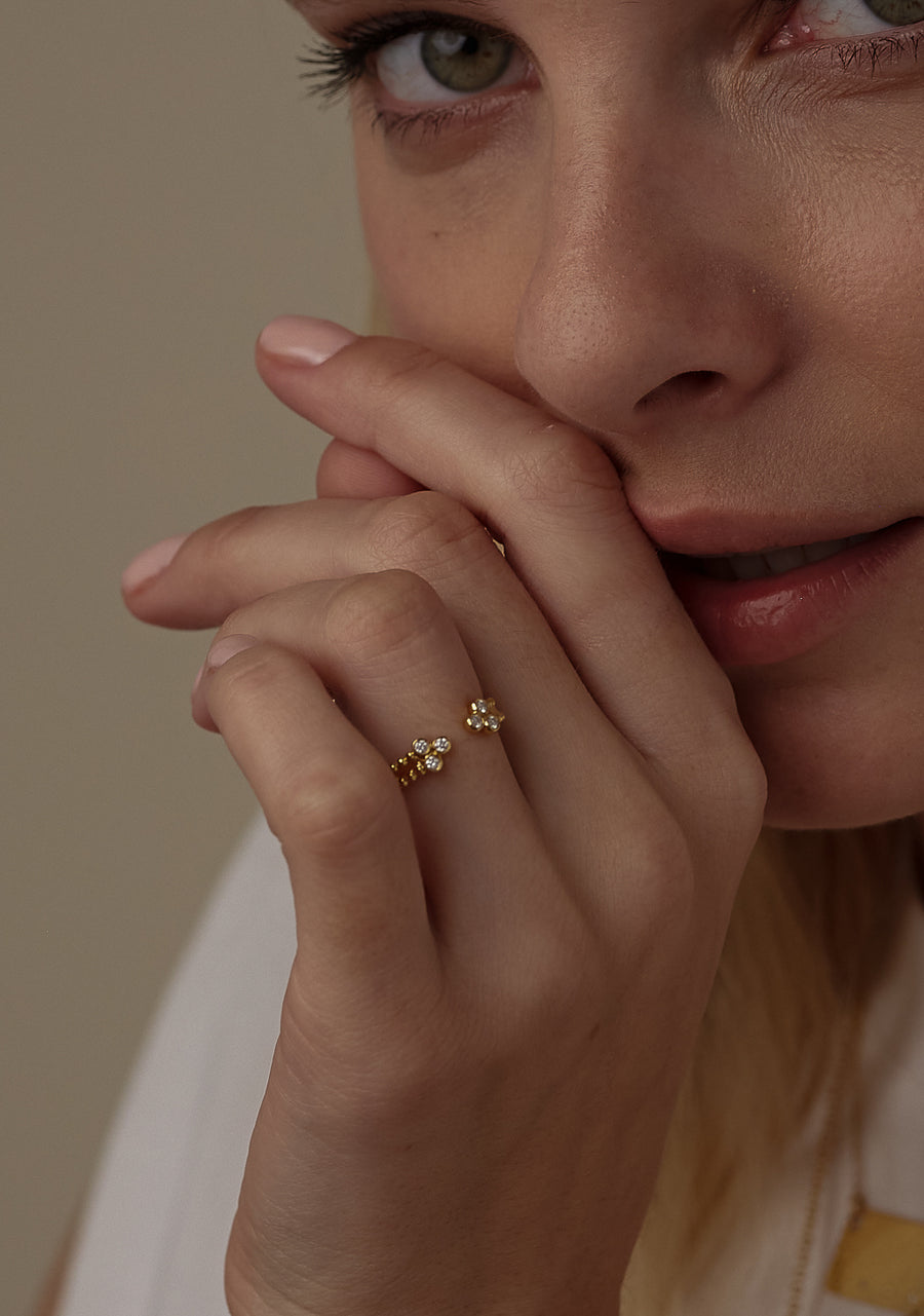 Diamond 'Harmony' Ring in 18k Gold
