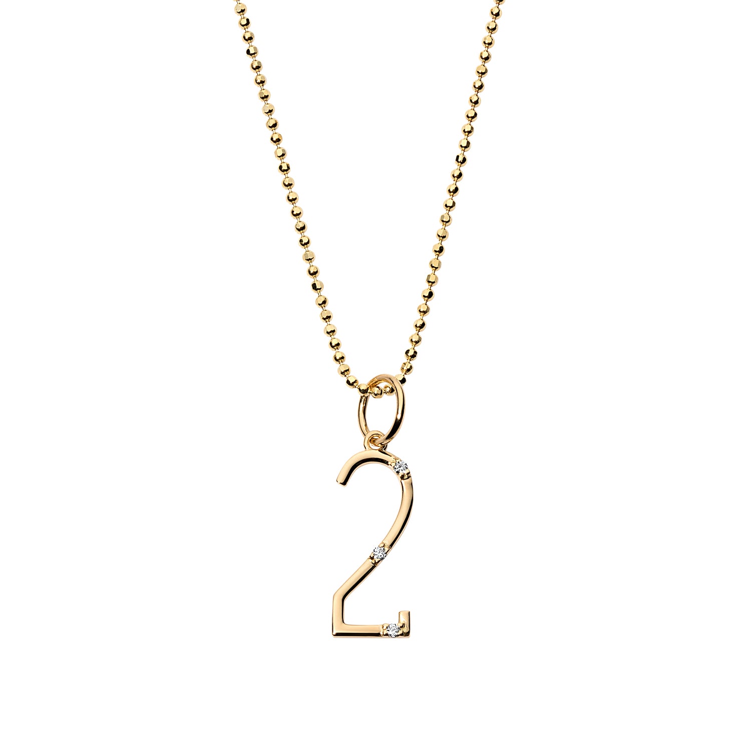 Diamond 'Number' Charm