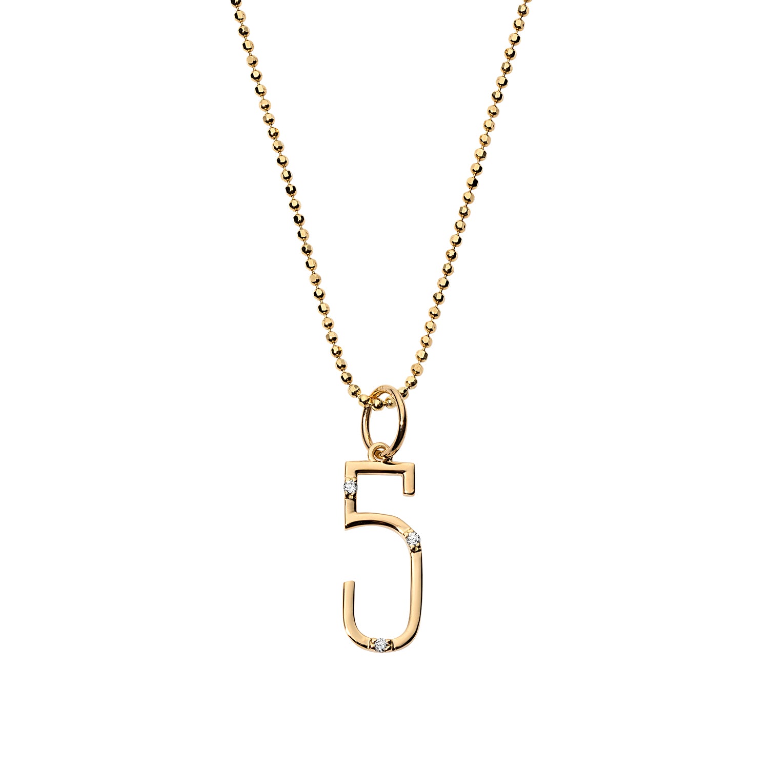 Diamond 'Number' Charm