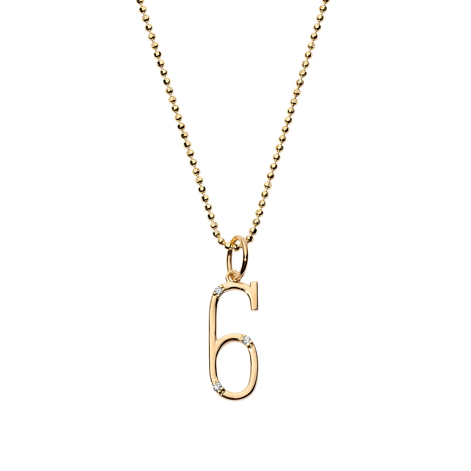 Diamond 'Number' Charm