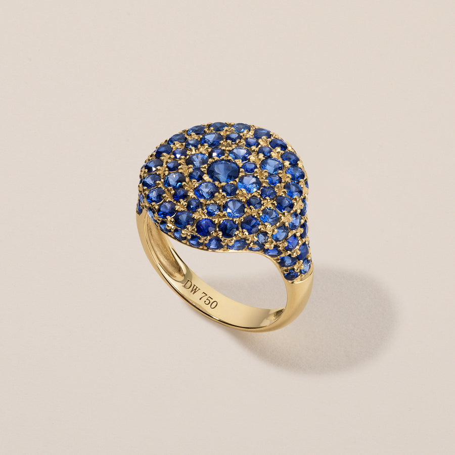 Sugar Mamma Signet Ring | Blue Sapphire