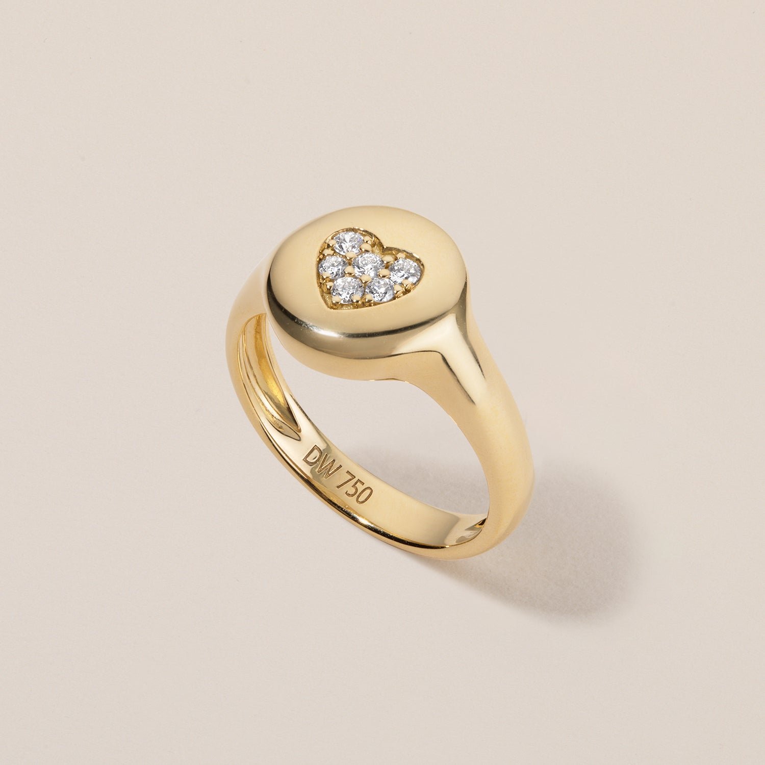 Sweetheart Pinky Ring | Diamonds