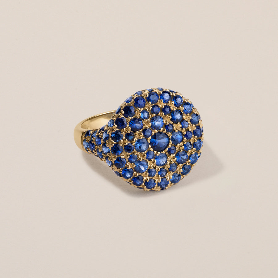 Sugar Mamma Signet Ring | Blue Sapphire