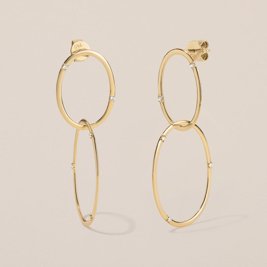 Diamond 'Oh!' Earrings