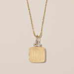 classic diamond trefoil pillow locket necklace in 18k gold