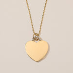 18k gold heart locket necklace with diamond arch