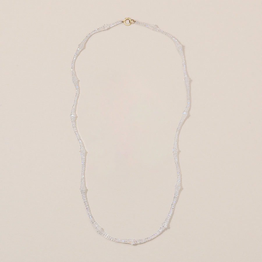 Moonstone 'Button' Beaded Necklace