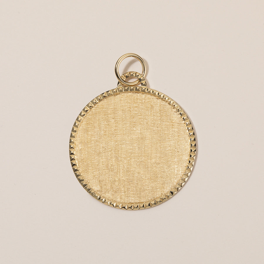 Gold 'Stud' Disc Pendant | Deluxe