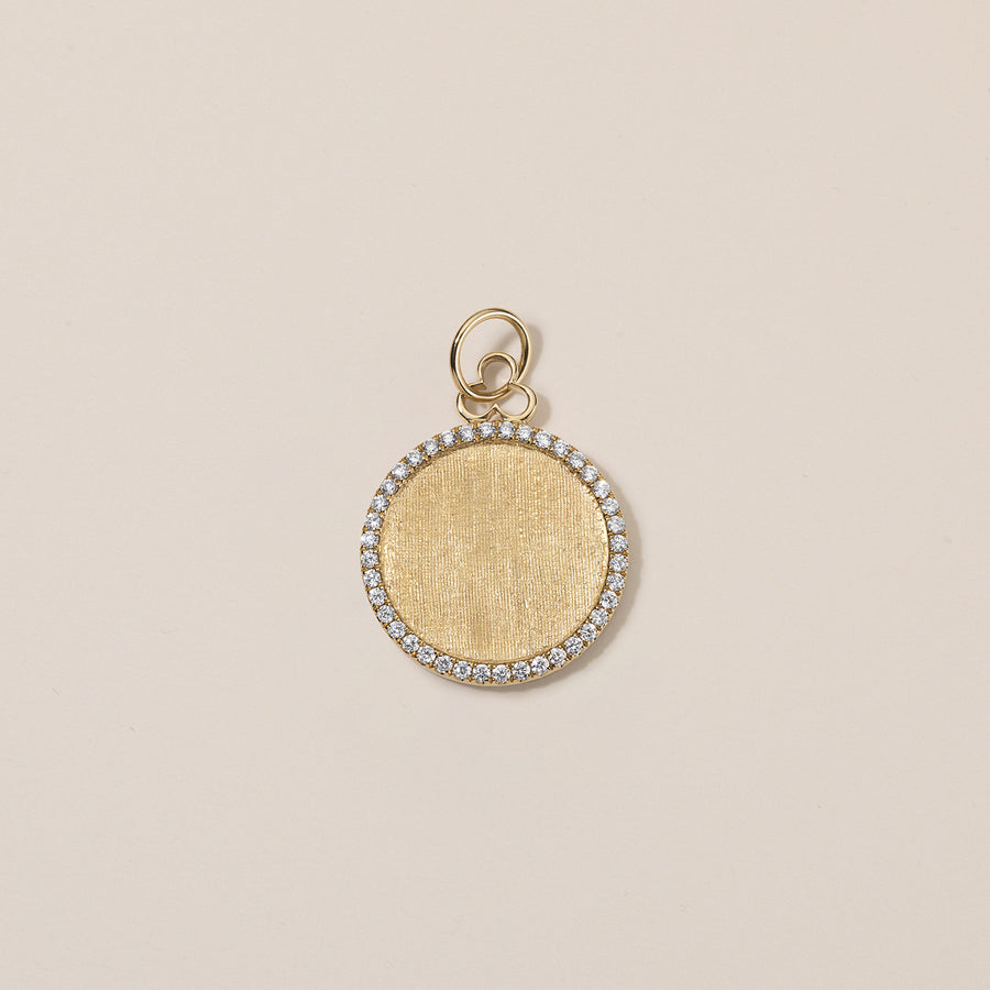 Classic 'Disc' Charm | Diamonds