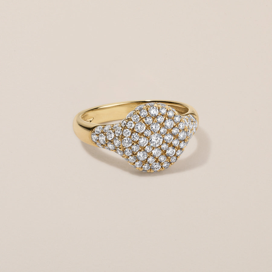 'Sugar' Pinky Signet | Diamond