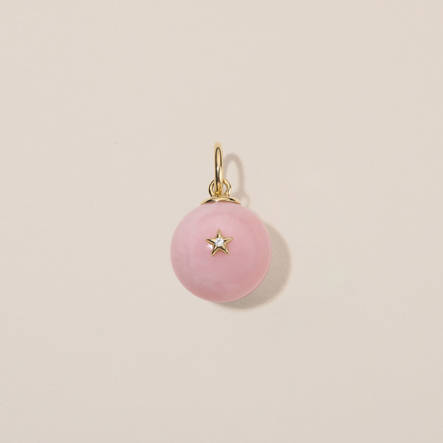 Morning Star Charm | Pink Opal