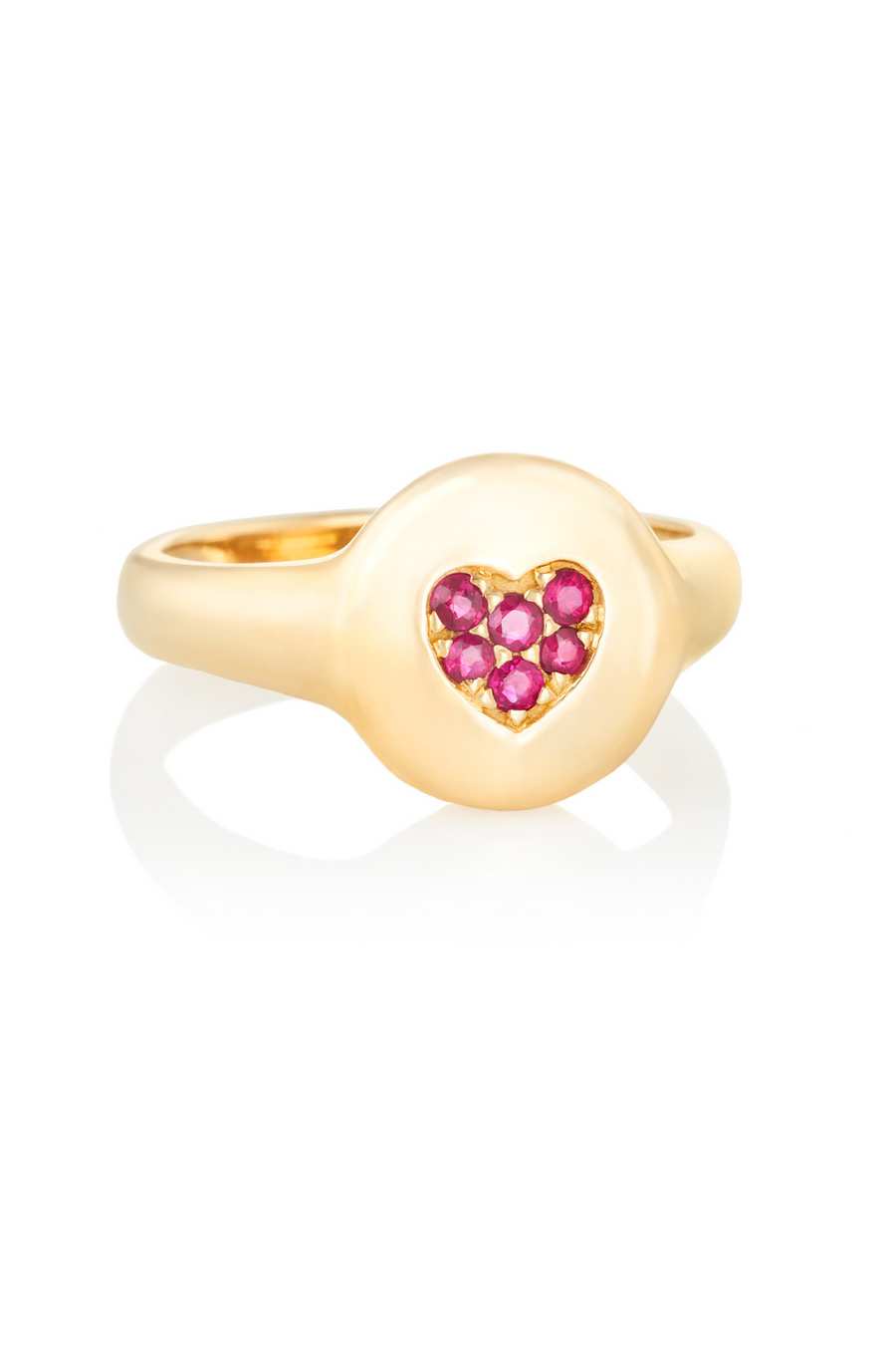 Sweetheart Pinky Ring | Ruby