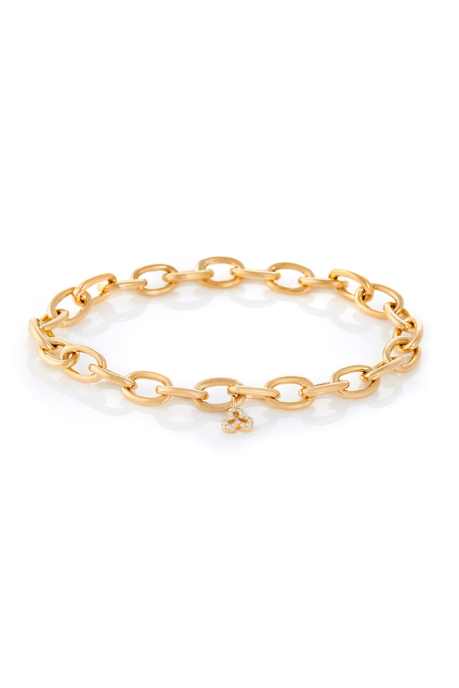 Classic 'Oval Chain Link' Bracelet in 18k Yellow Gold Devon Woodhill