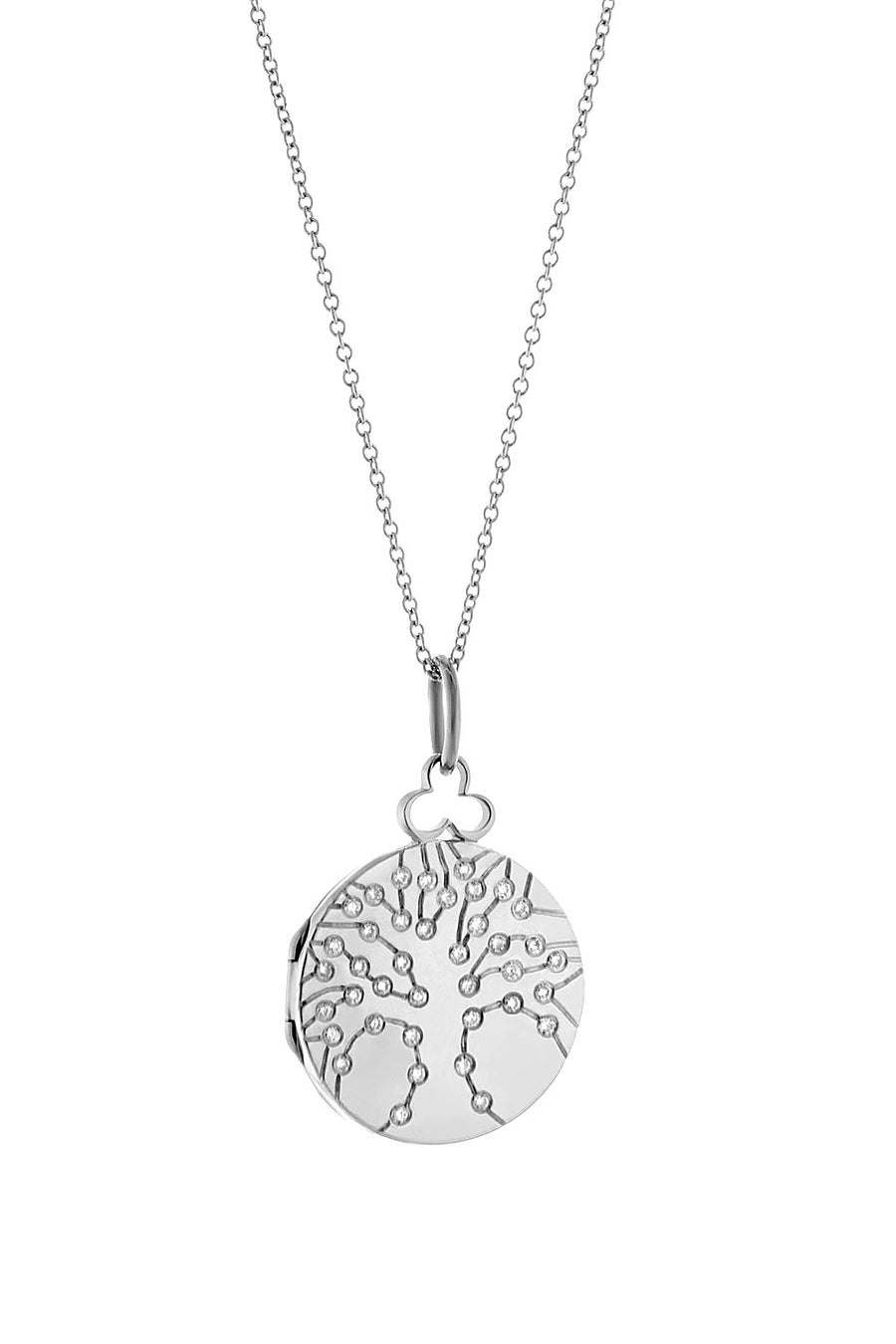 Classic Tree of Life Locket in 18k Gold