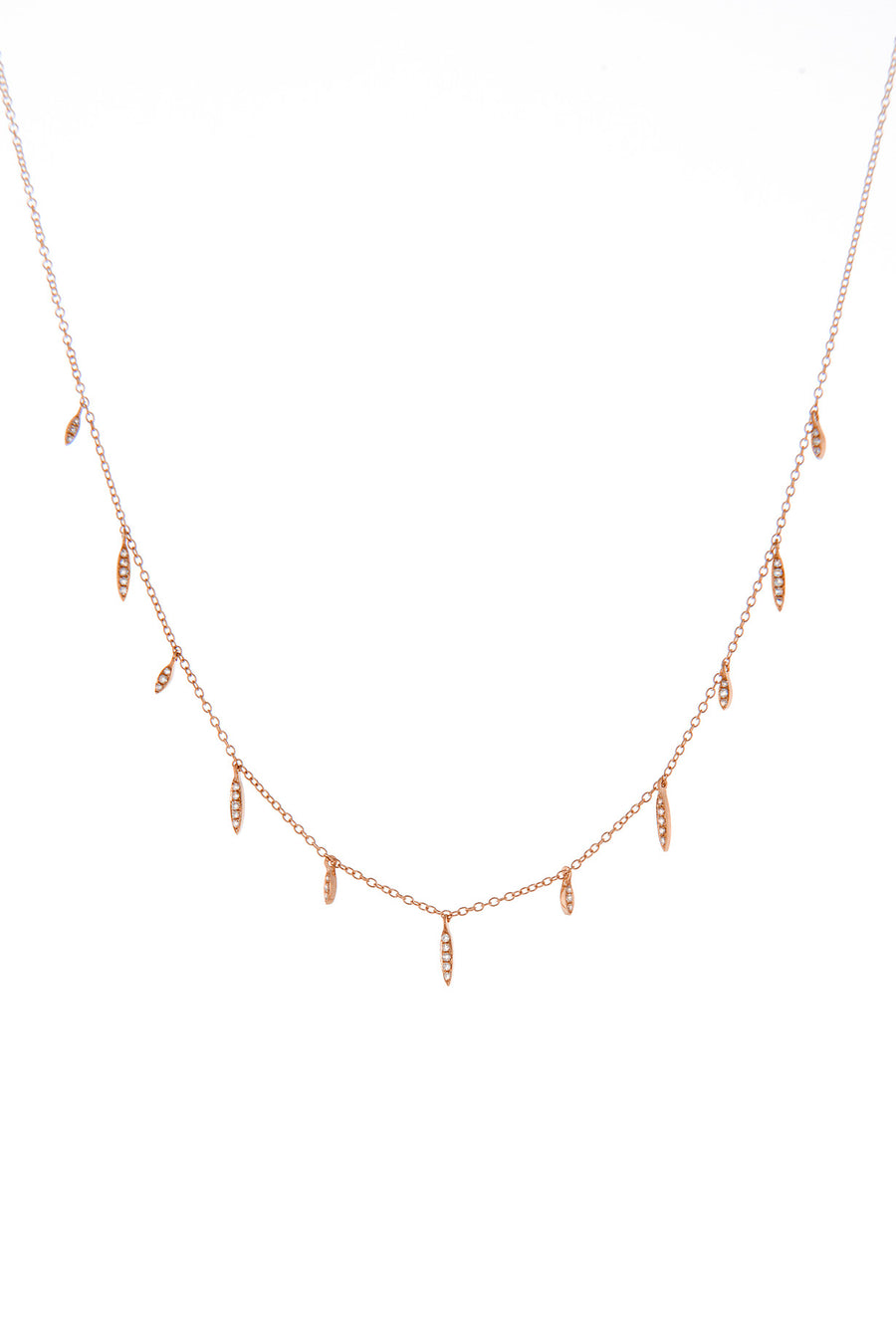 Eleven Wishes Diamond Necklace in 14K Yellow Gold