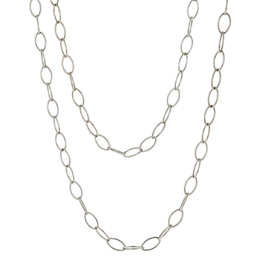 Large Open Oval Chain Link in 18k gold | 32"